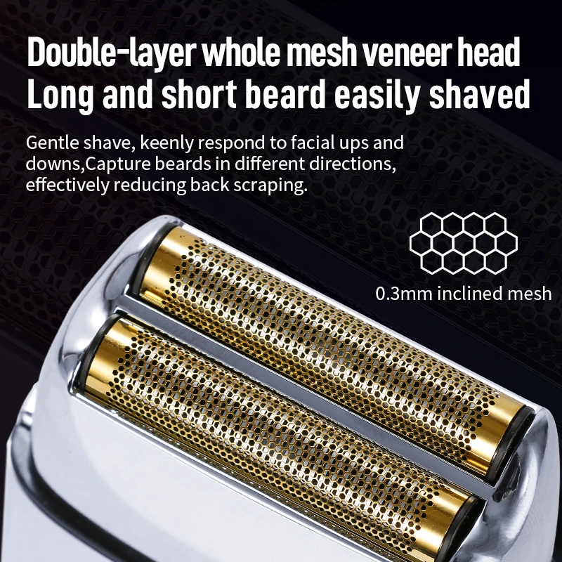 Kemei Tx1 Rechargeable Metal Housing Pro Electric Shaver For Men Hair Beard Electric Razor Bald Shaving Machine Finishing Fade 5