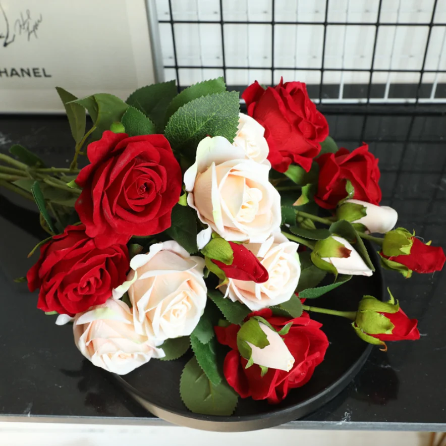 10 Pezzi Fiori Finti Di Plumeria In PU – Teste Di Fiore Con Stelo Per Decorazioni Torta, Bouquet Matrimoniali E Fai Da Te