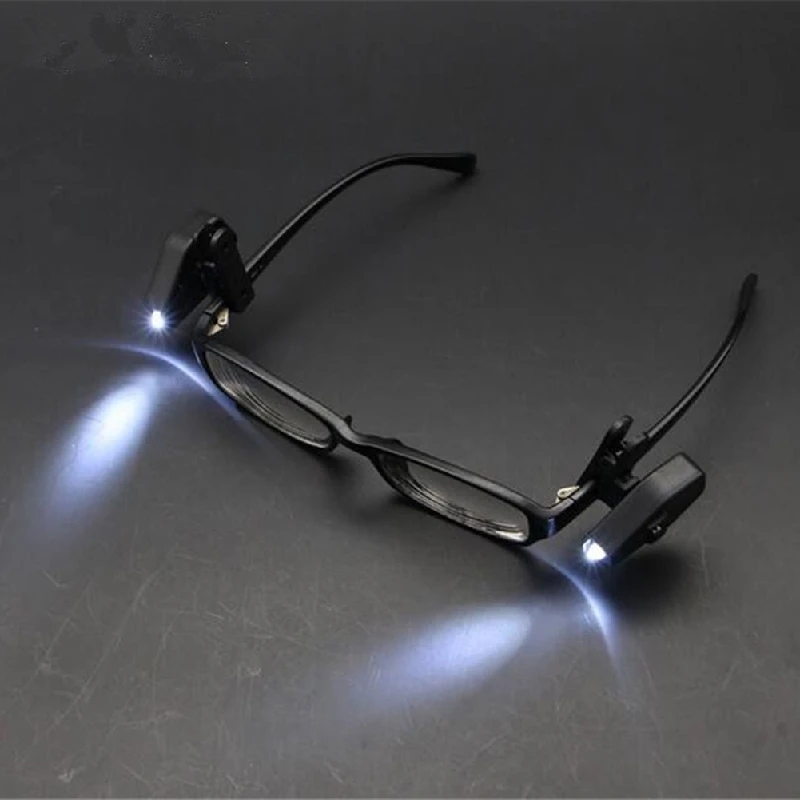 Mini Flexible Book Reading Lights Flashlight Universal Portable Glasses Reading Lamp Clip Lantern Adjustable Eyeglasses
