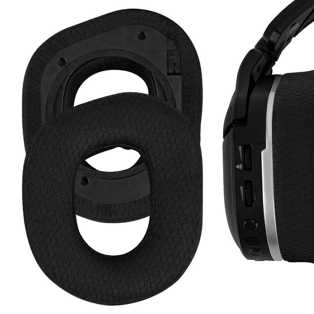 

1 Pair Comfort Mesh Fabric Replacement Earpads Ear Cushions Pads Cups For Turtle Beach Stealth 700 Gen 2 Headphones Headsets