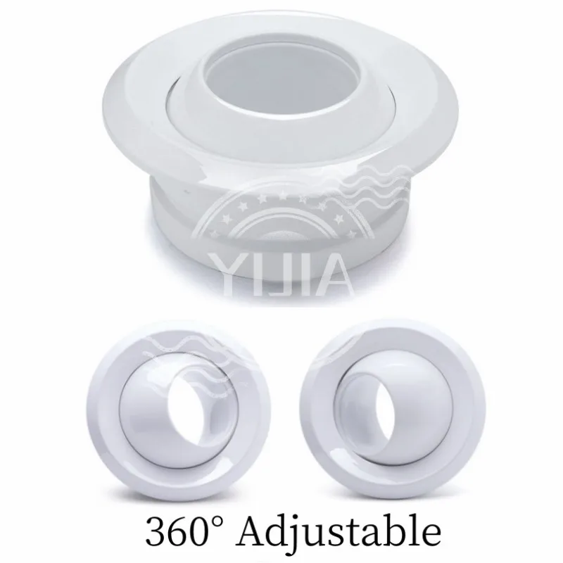 ABS Circular Jet Spherical Nozzle Air Vent Central Ventilation Adjustable Remote Jet Fresh Outlet Valve for Ventilating Device air vent damper