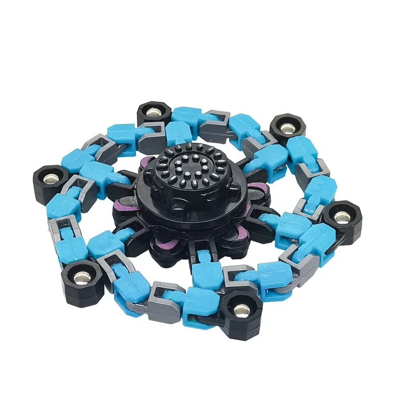 Transformable Fidget Spinner Stress Relief Sensory Toy Finger Gyro for Kids and Adults Gift