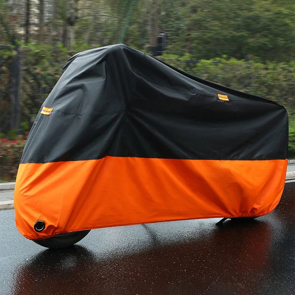 Thick 190T Motorcycle Waterproof Cover Universal Outdoor Uv Protective Cover Motorbike Dust Rain Sunshade for All Season Motorcycle Cover