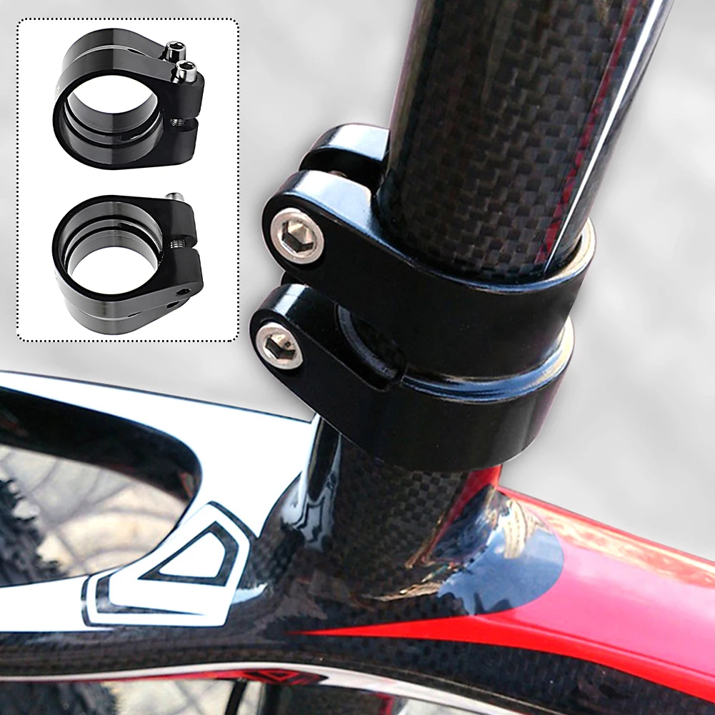 Alloy Road Bike Bicycle Seat Post Clamp 31.6mm/ 34.9mm Double Layer