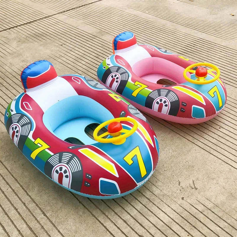 Swimming pool children's inflatable swimming ring thickened baby swimming seat ring accessories water supplies inflatable swim ring inflatable water toys