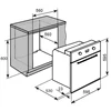 60cm Built-in Electric Oven 9 Function 2 Push Up Knobs with Grill Oven 2
