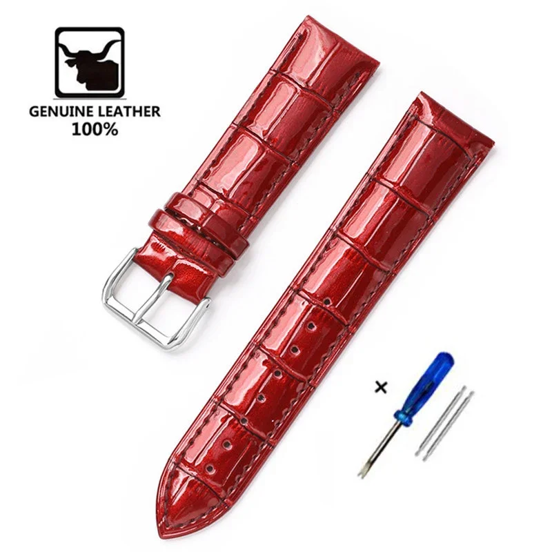 جلد طبيعي حزام (استيك) ساعة 12 مللي متر 14 مللي مت...