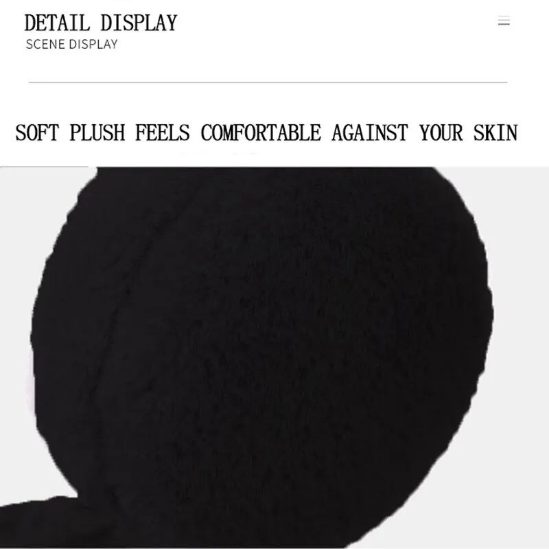 Blød plysvarmer Vintervarm til kvinder Mænd Mode ensfarvet øreklap Udendørs kuldebeskyttelse Ørebeskytter_voghion.com