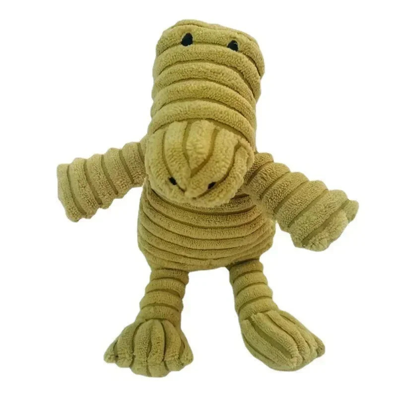 Plush Bite-Resistant Squeaky Corduroy Dog Toy