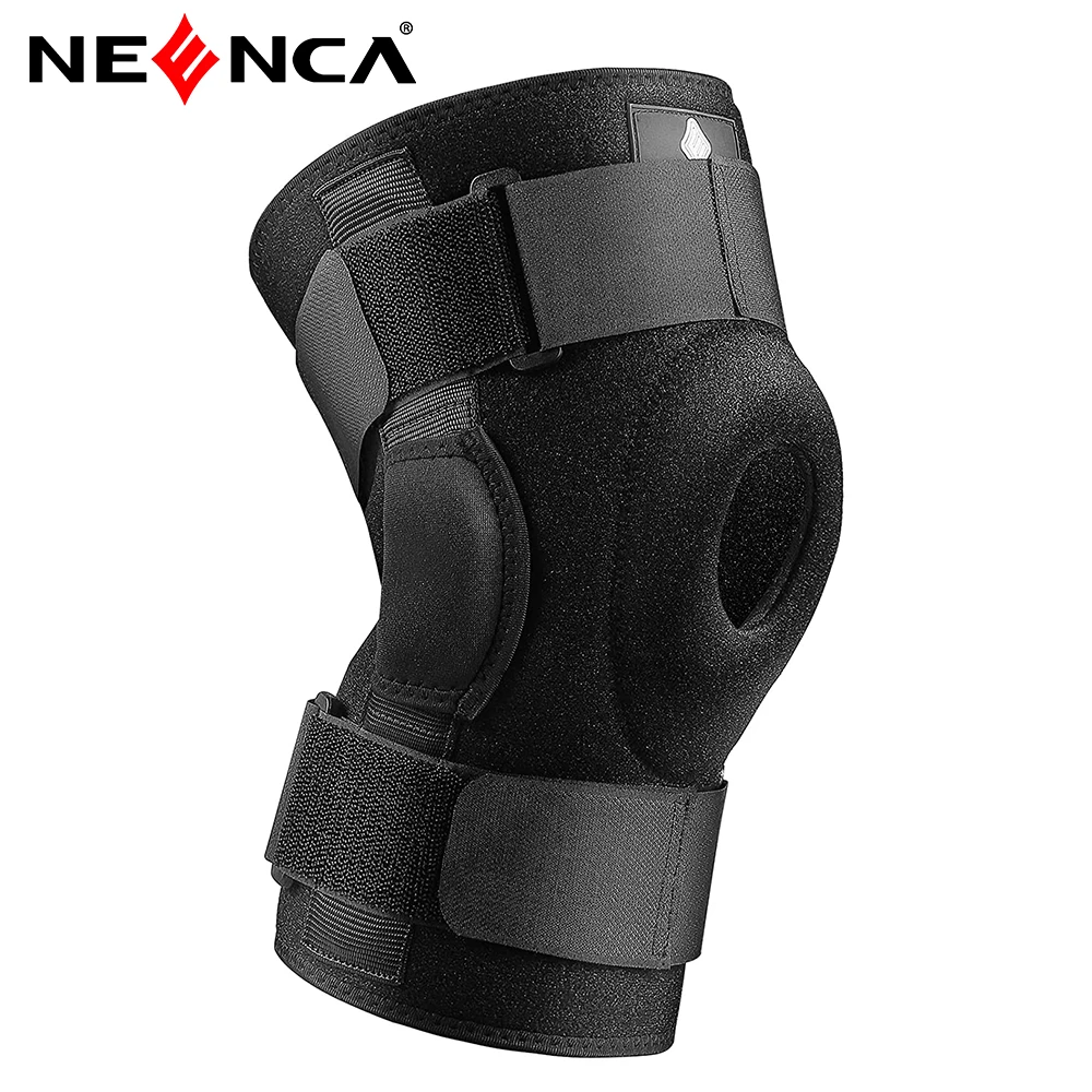 1PC Knee Brace with Dual Metal Side Stabilizers Knee Support Adjustable Compression Breathable Patella Protector Arthritic Guard