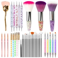 Nail Art Brush Remove Nail Dust Brush Acrylic UV Gel Polish Powder Cleaning Tool Beauty Makeup Brushes Manicure Accessories 1