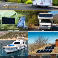 Kit de panneaux solaires flexibles monocristallins 300W 600W, système de chargeur de batterie 18V pour maison Camping voiture RV bateau hors réseau 6