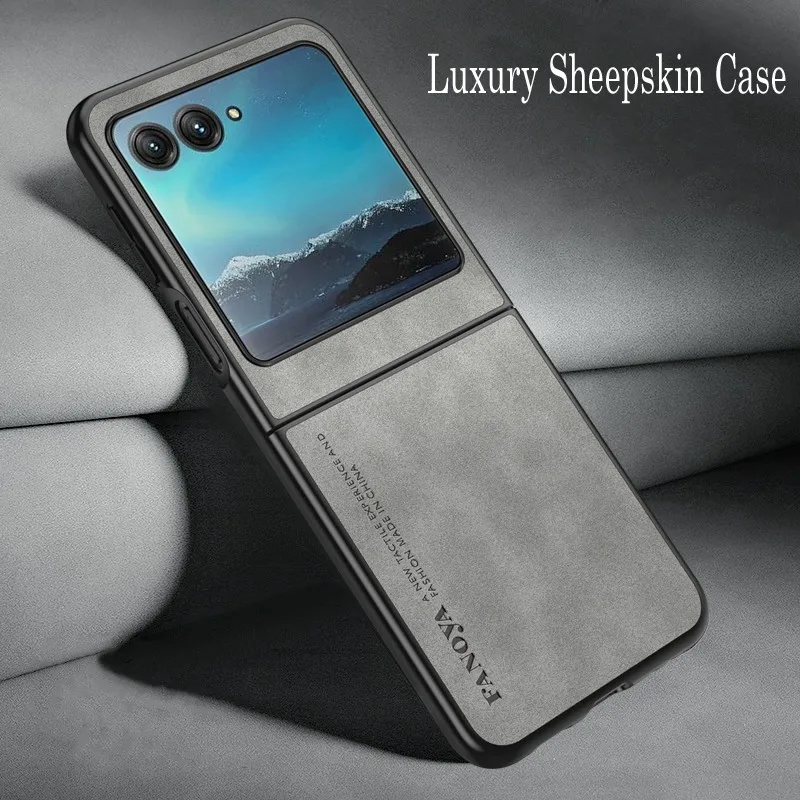 Per Motorola Moto Razr 40 Custodia Antiurto In Pelle Di Montone Di Lusso Per Motorola Razr 40 Ultra Cover Coque