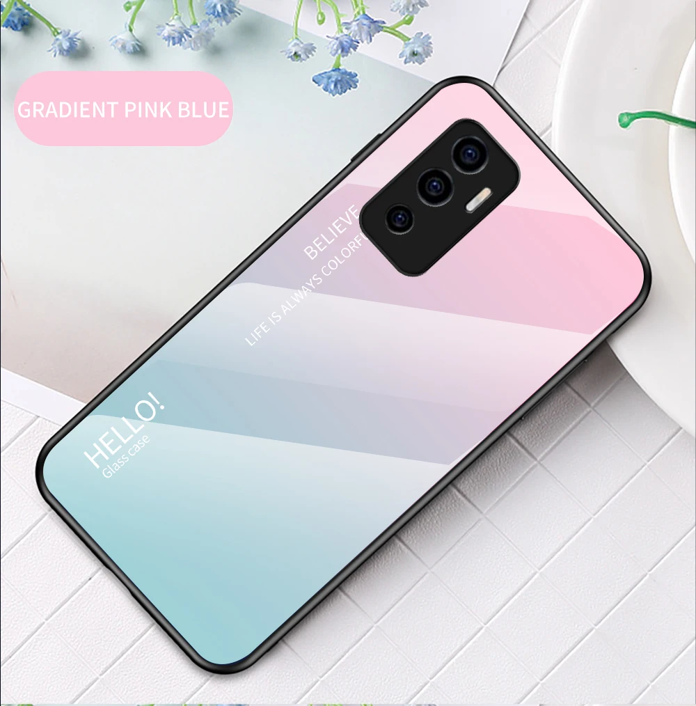 Capa de telemóvel em vidro temperado para vivo v23e v21 v20 pro_voghion.com