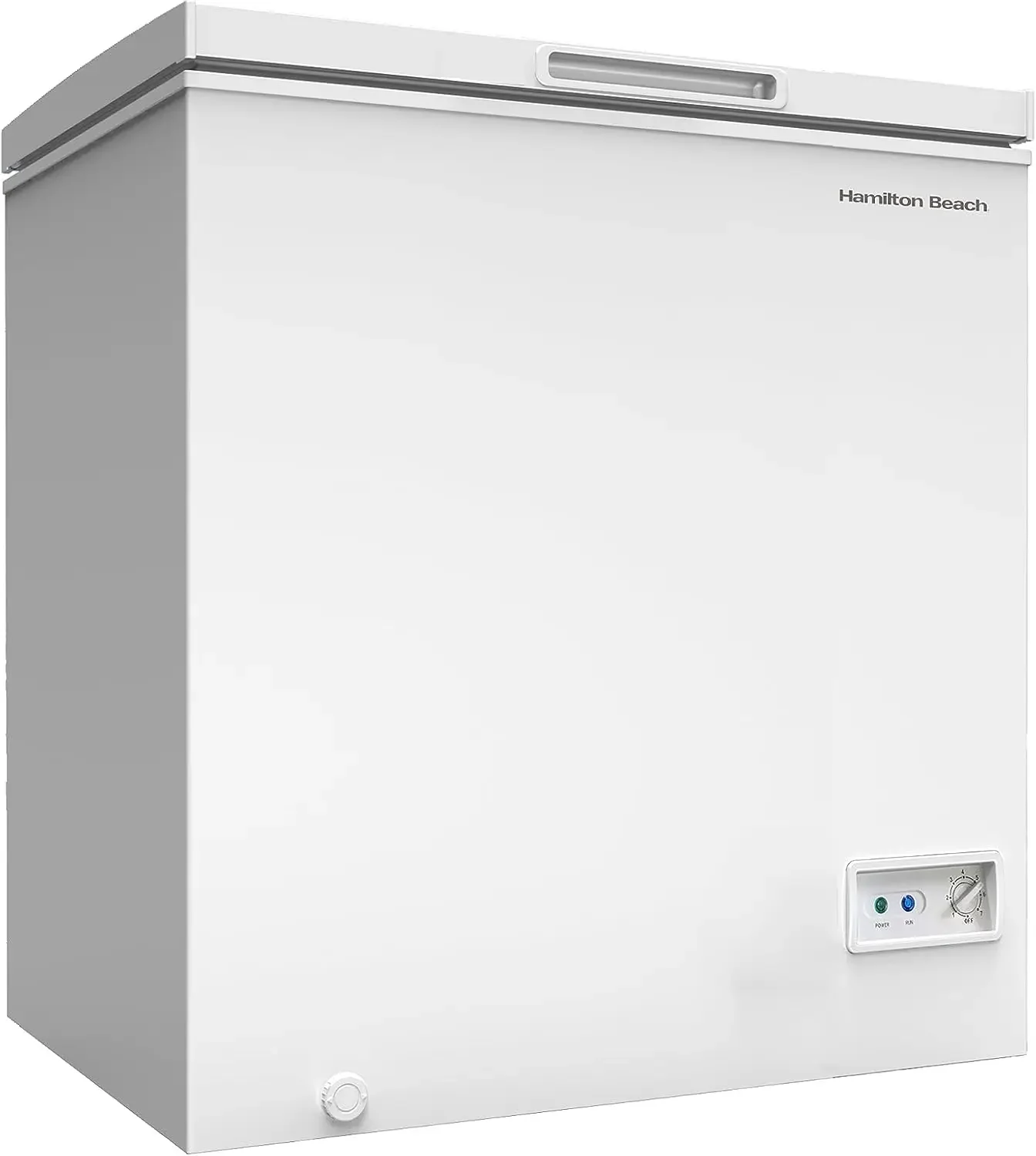 Beach HBFRF700-WHITE-COM, Chest Deep Freezer, 7 Cu. Ft. Capacity, Adjustable Thermostat-Removable Vinyl Coated Wire Bas
