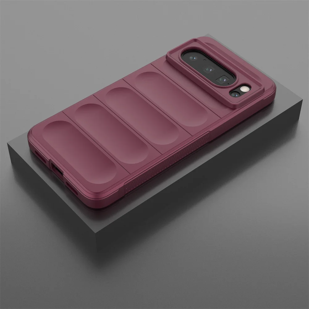 Shockproof Liquid Silicone Soft Back Cover - Armor Edition