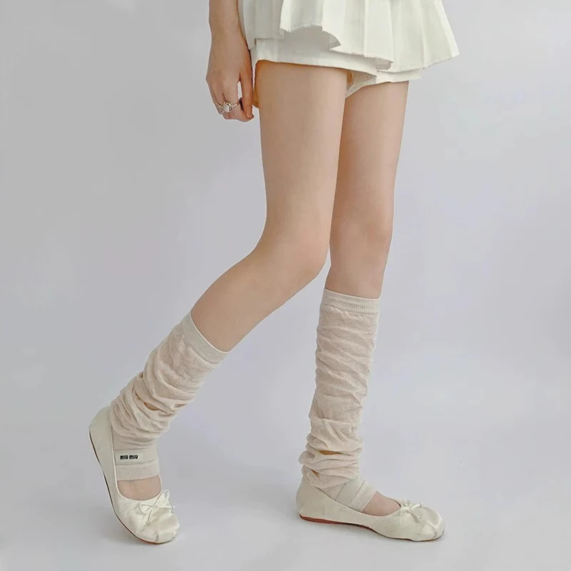 Neue Herbst Winter warme Beins ocken Mode Schritt auf Fuß socken kawaii Frauen knielange Bein abdeckung Lolita lose Socken – Detail 10