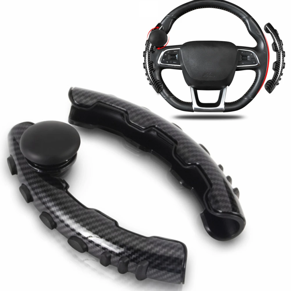 CarSteeringWheelGripCarbonFiberCarAntiskidSteeringWheelCover