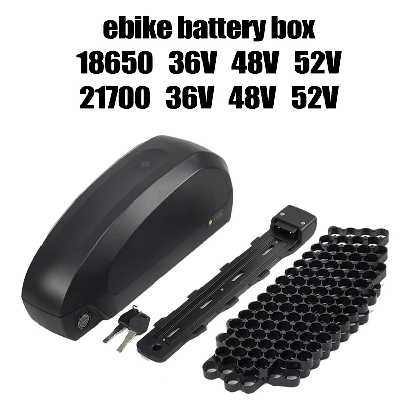 Ebike Battery Case 91 Pcs 18650 Cells 36V 48V 52V 60V 10S9P 13S7P 14S6P