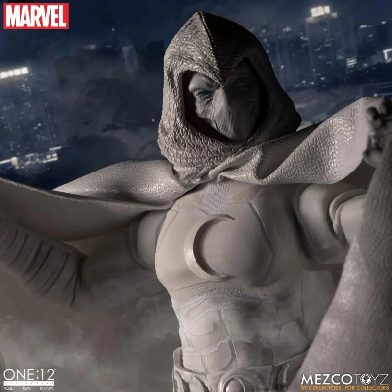 In Stock Original Mezco ONE:12 Marvel's Avengers Moon Knight Anime Action Collection Figures Model Toys Gifts for Kids
