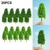 20pcs Model Trees Train Artificial Miniature Tree Scenery Railroad Decoration Building Landscape Accessories Toys For Kids 2