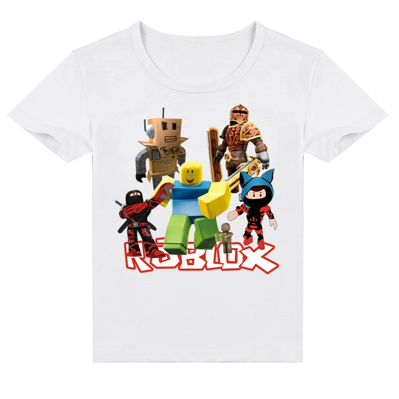 Desgaste das crianças ROBLOX Dos Desenhos Animados Imprimir Moda Casual T- shirt de manga curta Verão para Crianças Grandes Melhores Presentes -  AliExpress