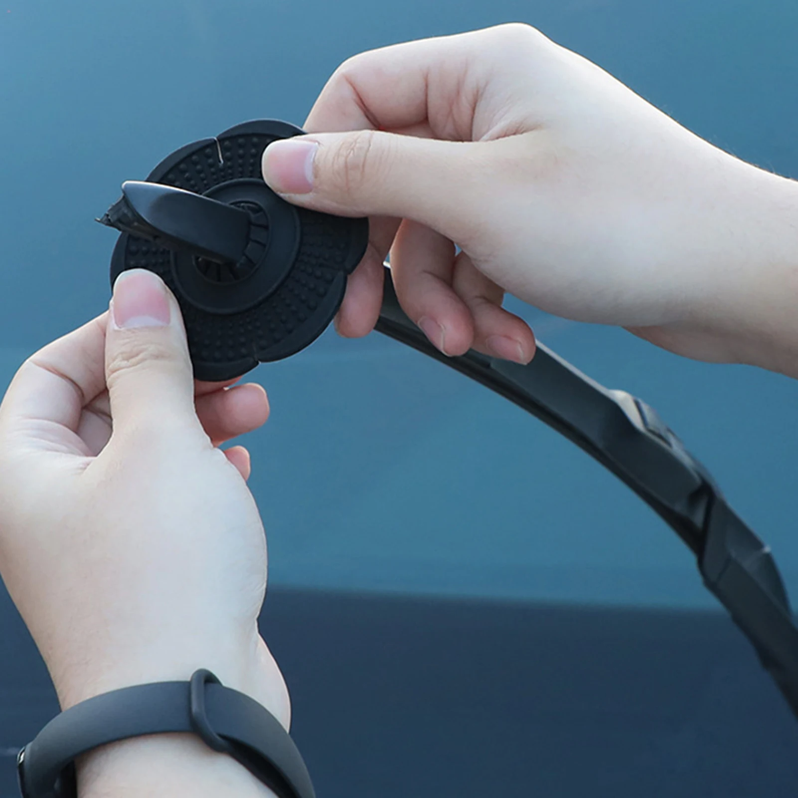 2PCS Car Windshield Wiper Hole Protective Cover Auto Wiper Dustproof Protection Bottom Sleeve Leaves Debris Prevention Cover