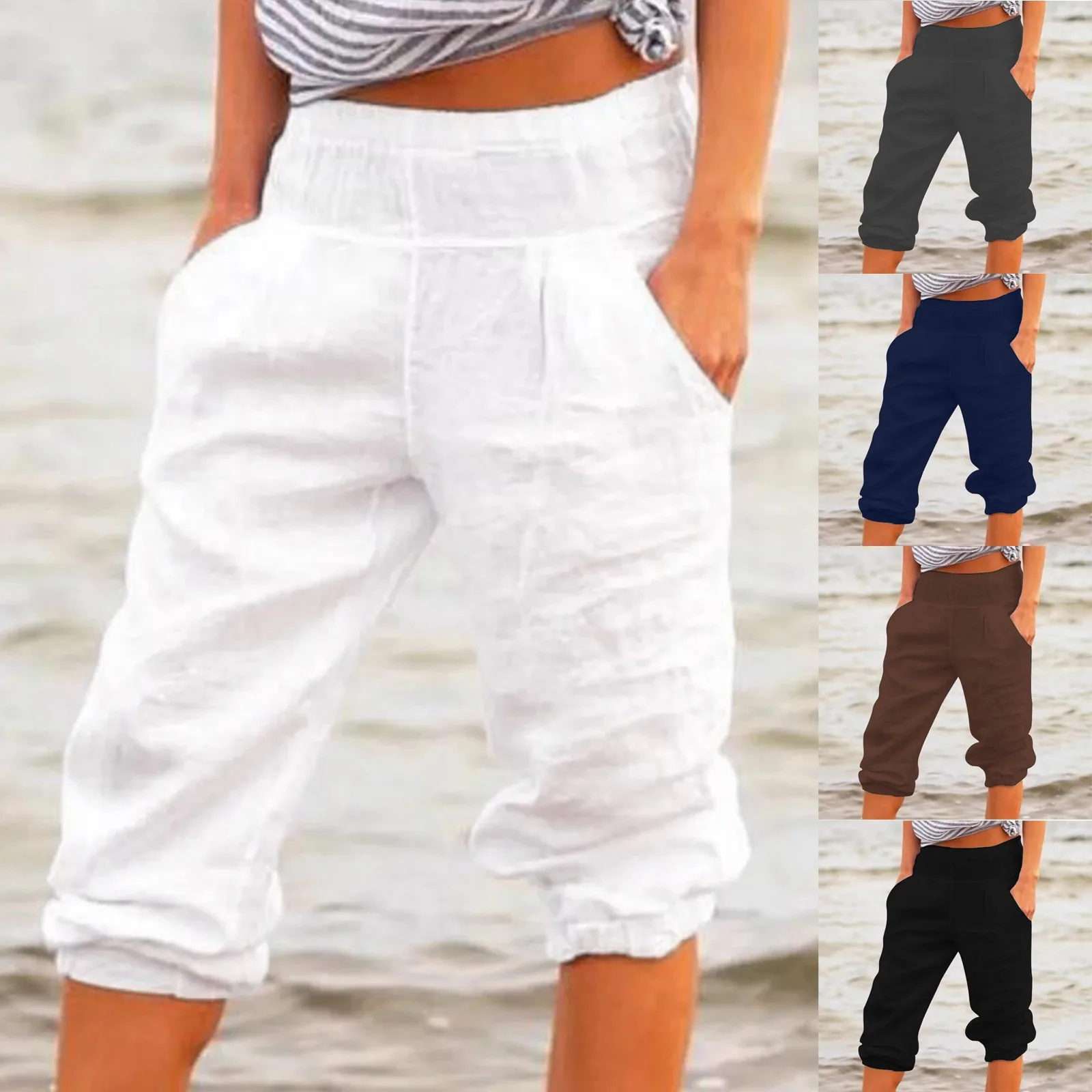 Pantalon De Yoga Taille Haute à Jambes Larges, Décontracté, Ample