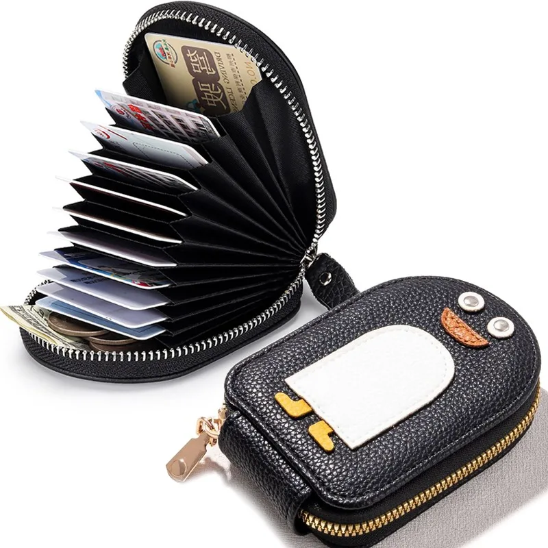 Cartoon Penguin Zero Wallet Zipper Folding Storage Coin Purse Bags Clip Cartoon penguin zero wallet zipper folding storage coin purse bags clip