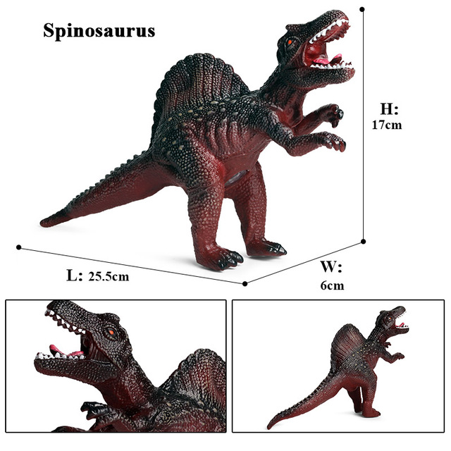 Soft Jurassic Carnivorous Triceratops Stegosauridae T-rex Dinosaur Toy Action Figures Collection Animals Model Kids Gift