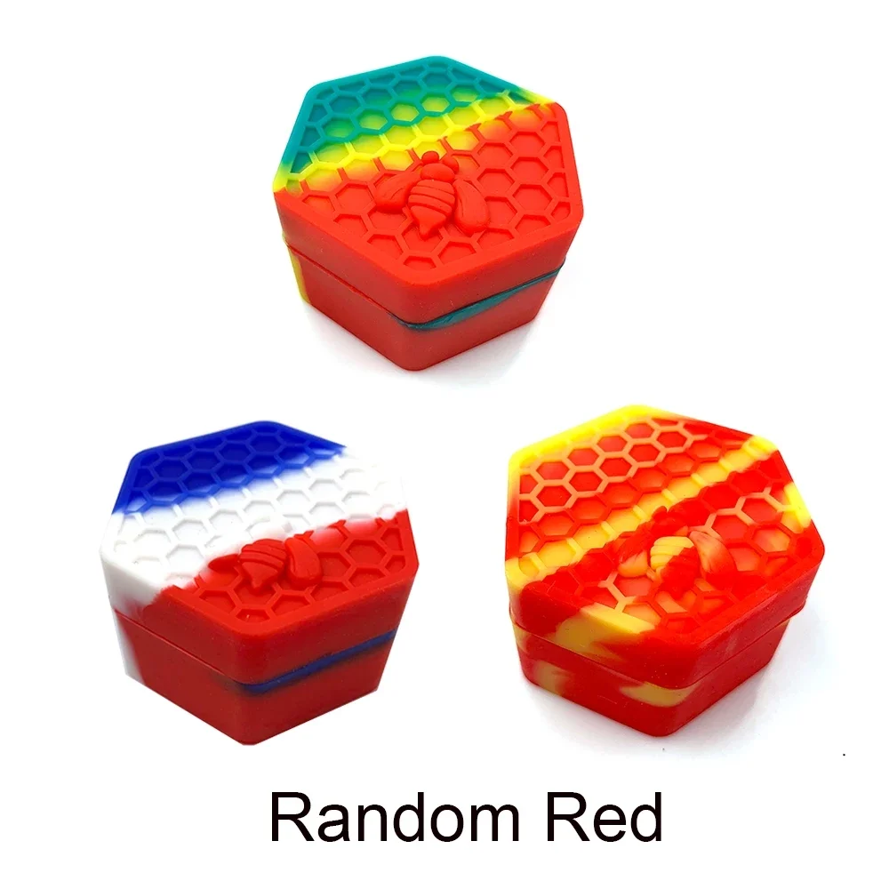 26ML Wax Jar Silicone Box Bee Style for Oil Cream Box Easy To Hold and Carry Herb Container Candle Jars