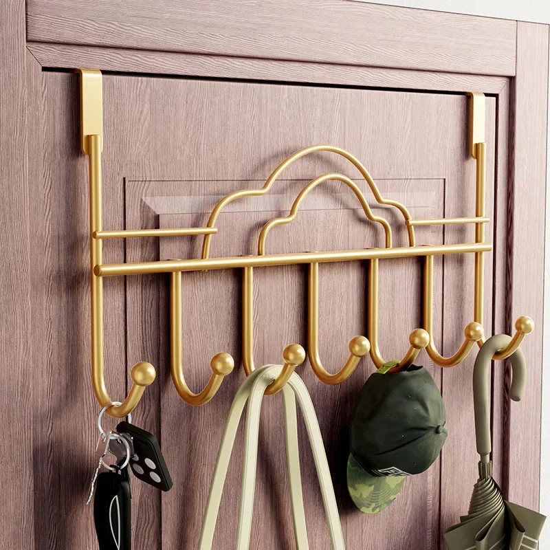 Behind The Door Hook Household Storage Wall Hanger No Punch Coat Rack-door hook