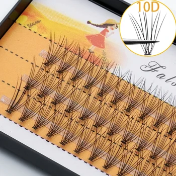 메이크업 전문 미용 인조 속눈썹, 개인 속눈썹 도구, 자연 속눈썹 연장, 60 클러스터, 10D/0.07mm