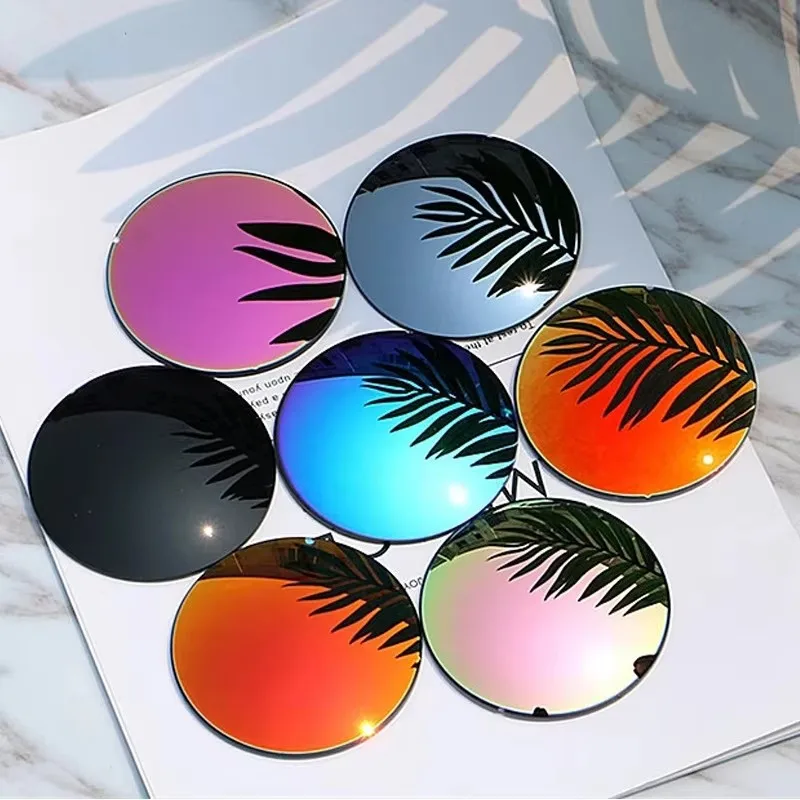Prescription Lenses KANSEPT 1.50 1.56 1.61 1.67 Polarized Lens Sunglasses Lens UV400 Optical Prescription CR-39 Resin Colorful Mirror 1 Pair