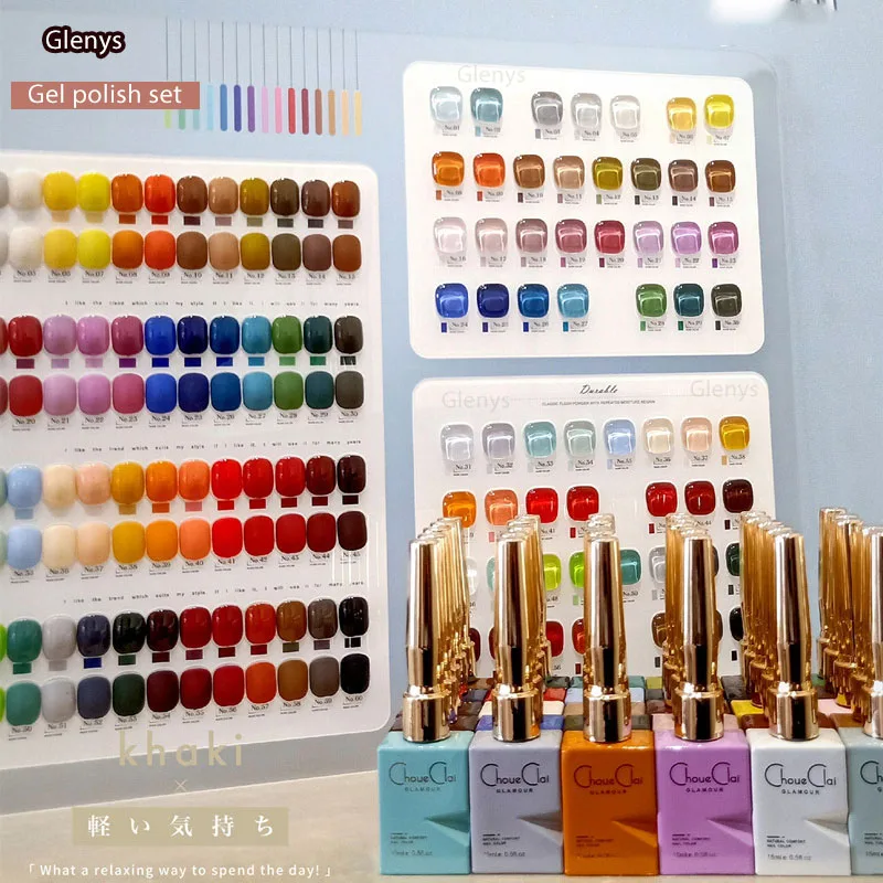 96 color nail polish gel for nail salon spring and summer Glenys nail polish