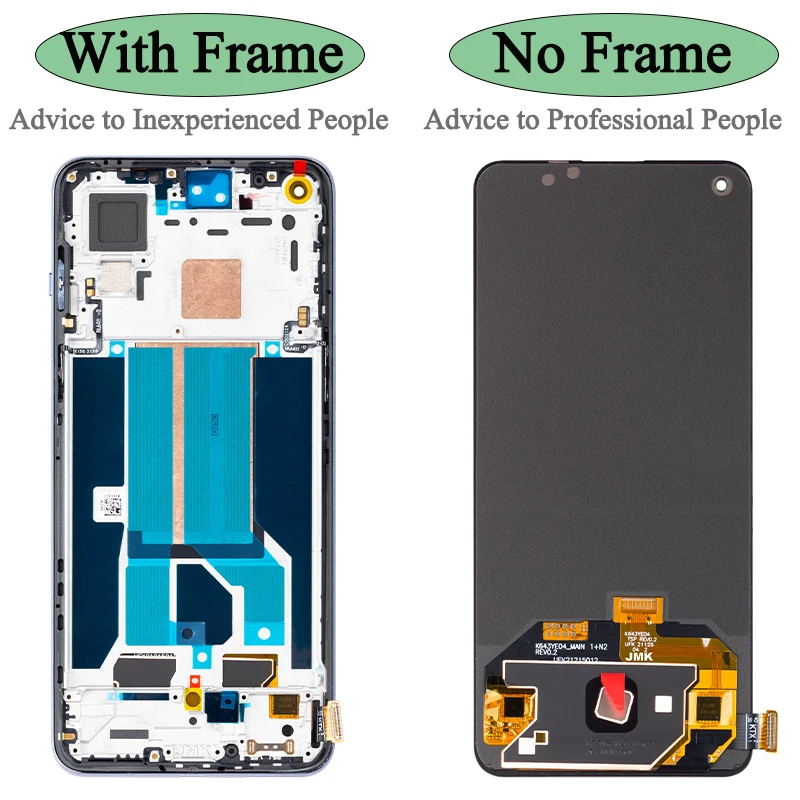 100% ׽Ʈ AMOLED LCD, OnePlus Nord 2 5G ÷, ġ ũ Ÿ г ,  ִ LCD ũ, DN2101 DN2103