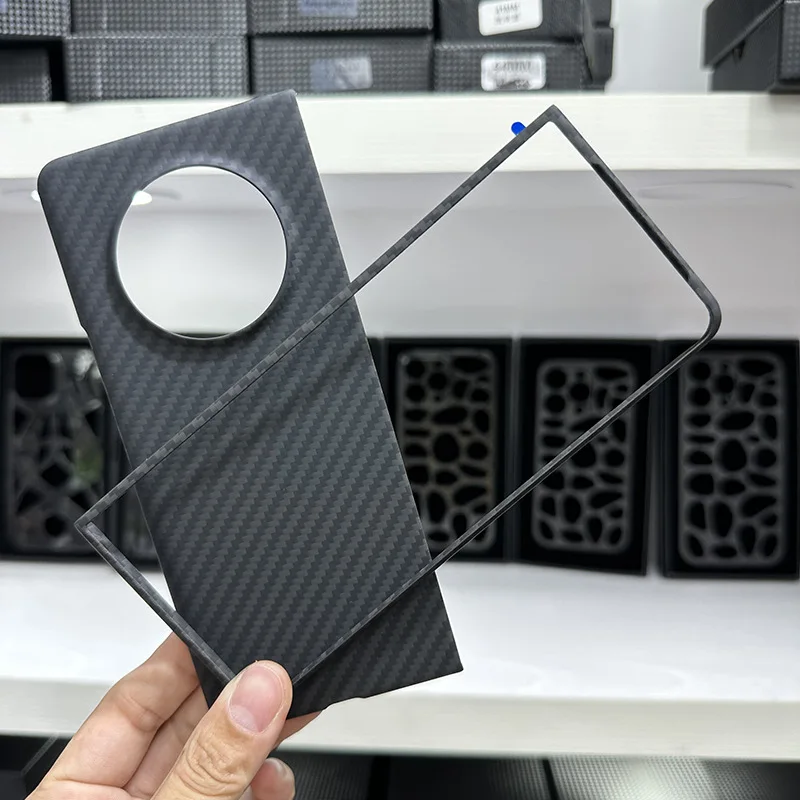 

100% реальное углеродное волокно кевлар стандартное для Tecno Phantom V складной Арамид легкий защитный чехол на ощупь для телефона