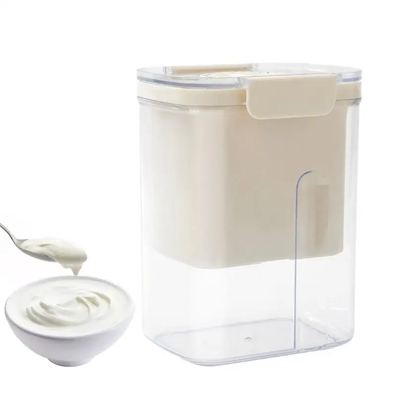 

Yogurt Filter Homemade GreekYogurt Maker with Lid Cheese Moisture Separator Stainless Steel Strainer Mesh