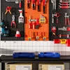 Metal Shelving Tool Board Square Hole Professional Hardware Storage Display Board Multifunction Wall-mounted Tools Packaging 5