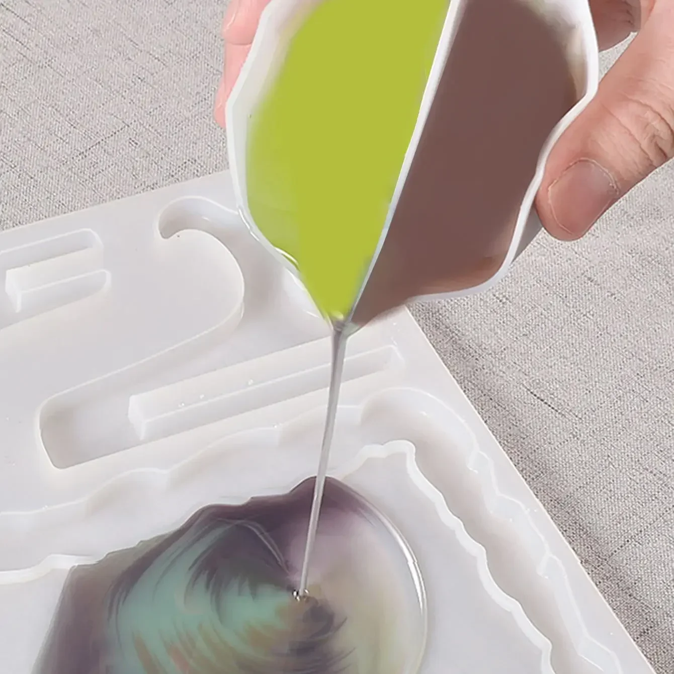 Силиконовая отдельная чашка для смешивания смолы, утолщенная и удерживающая фигура, силиконовые мерные чашки