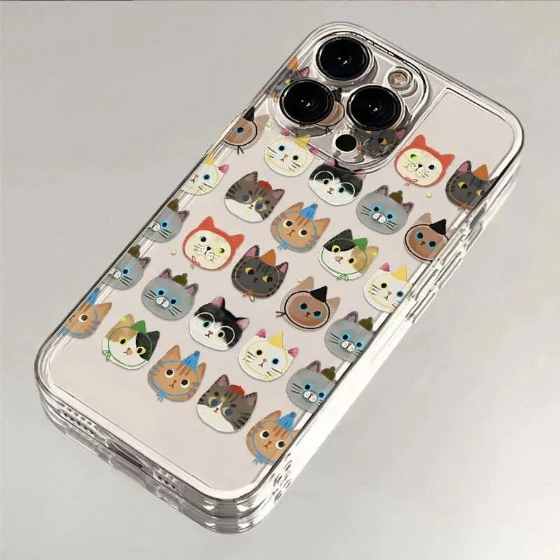 Vibrant Cat-Themed Phone Case