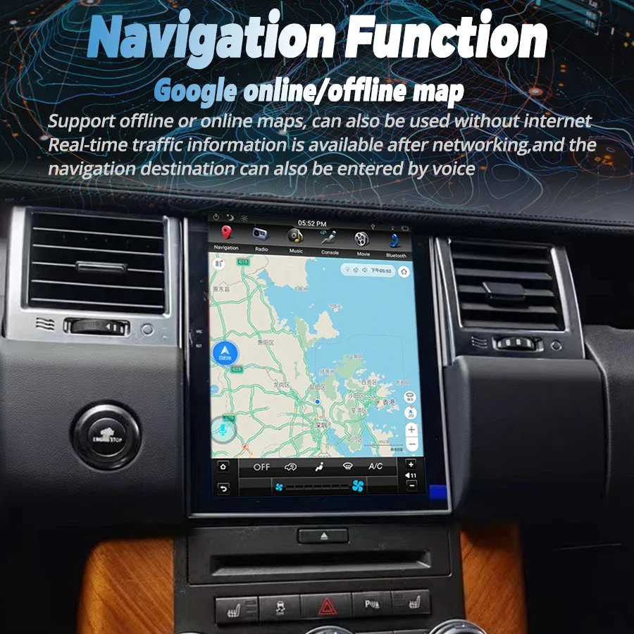 Android Wireless Carplay Car Radio For Range Rover Sport L320 2005-2013 ...