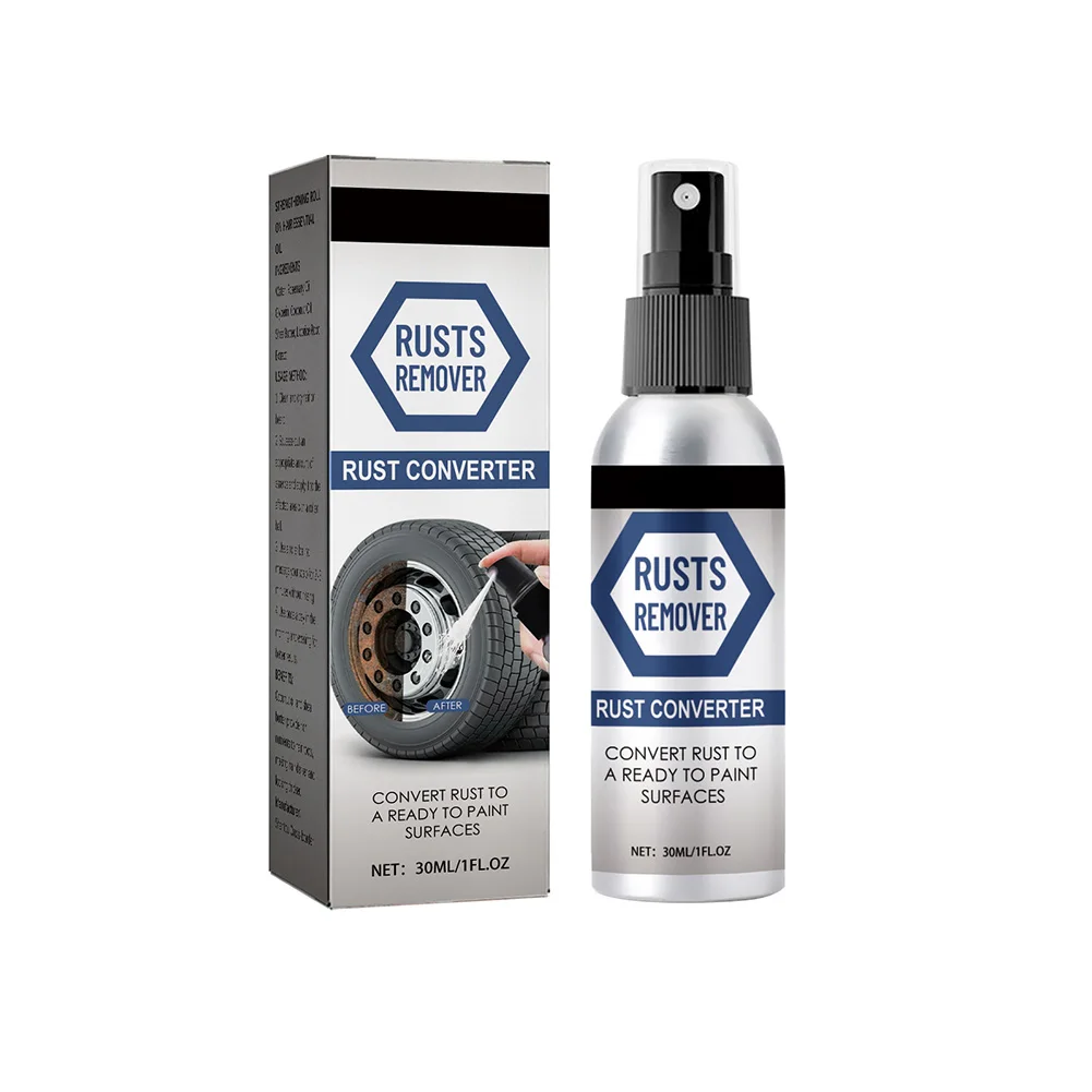 Car Anti-Rust Remover Inhibitor 30ml Rust Remover Maintenance Derusting Spray Cleaner Automotive Maintenance Repair Tool