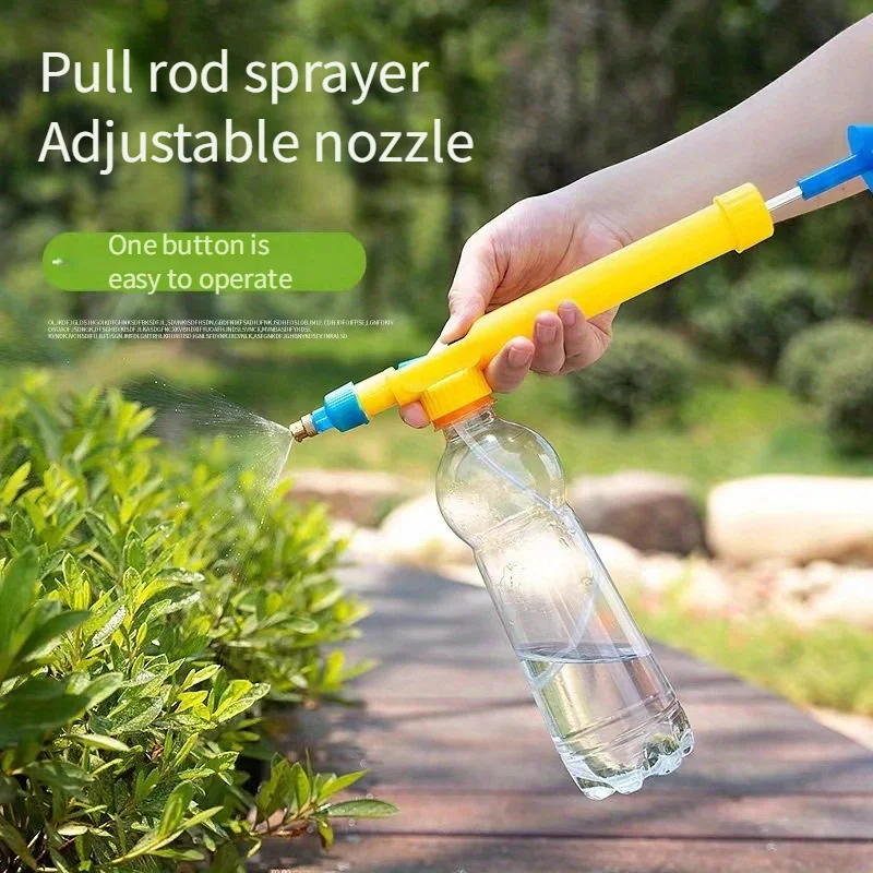 

High Pressure Air Pump Manual Sprayer Adjustable Drink Bottle Spray Head Nozzle Garden Watering Tool Sprayer Agriculture Tools