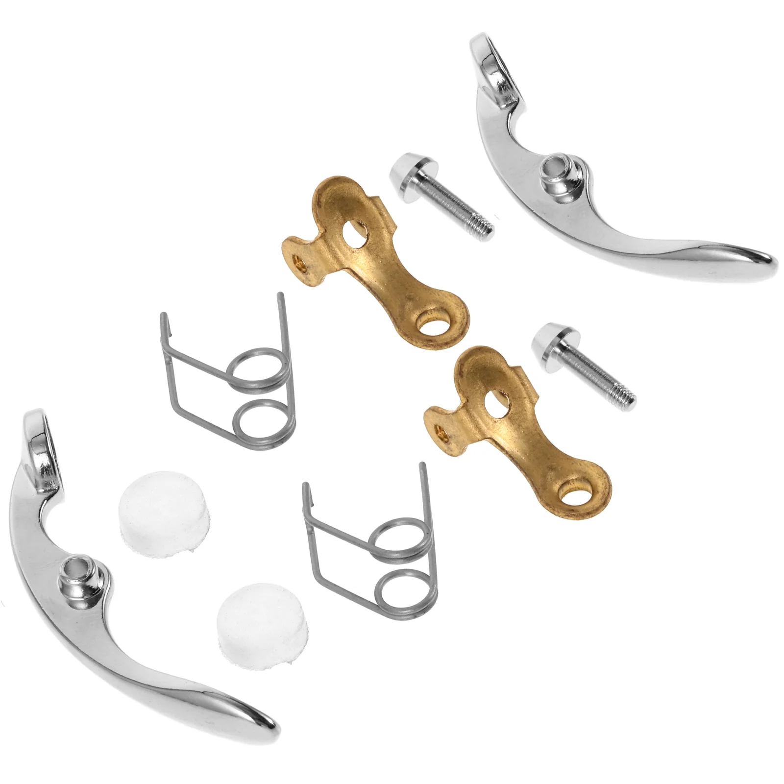10 PCS Small Drain Valve Button Instrument Cleaning Kits Trombone Spit Screw Cork Metal Finger for Trumpet Slide Piston