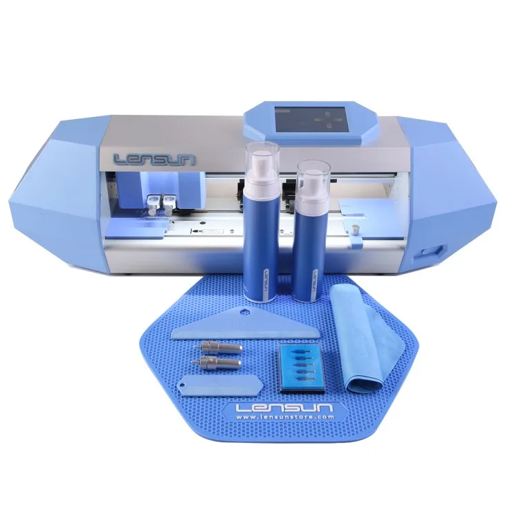 렌선 신형 트렌드 TPU 필름 자동 라미네이팅 제작 기계 플로터 커터 렌선 커팅 머신 시계 보호용