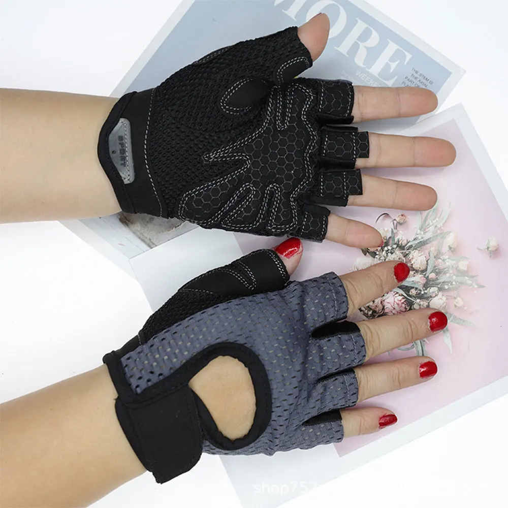 Sport Gloves Gym Gloves Breathable Training Gloves With Microfiber Fabric No Slip Silicone Fitness For Weightlifting Pull Ups Cycling