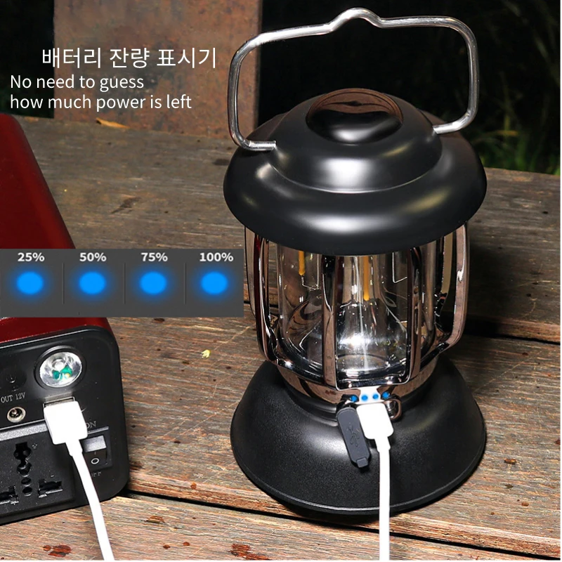 LE Battery Operated Camping Lanterns Dimmable 3 Modes ourdoor