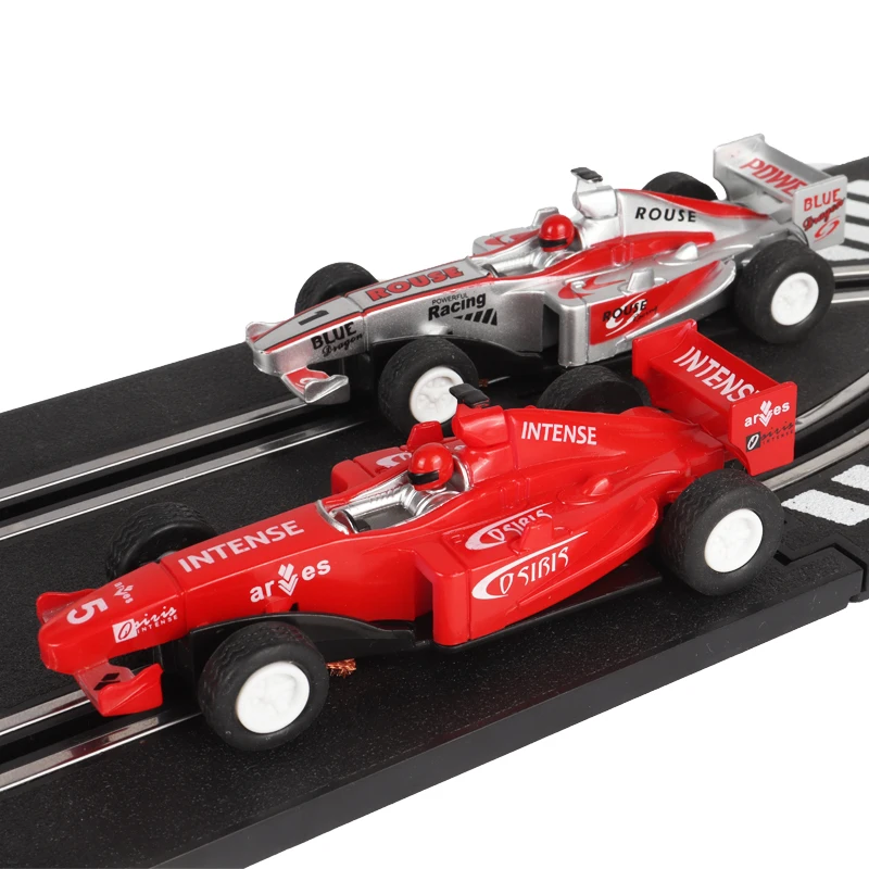 スロット1 43スケール車電気トラックセットレースおもちゃ車F1スポーツ 