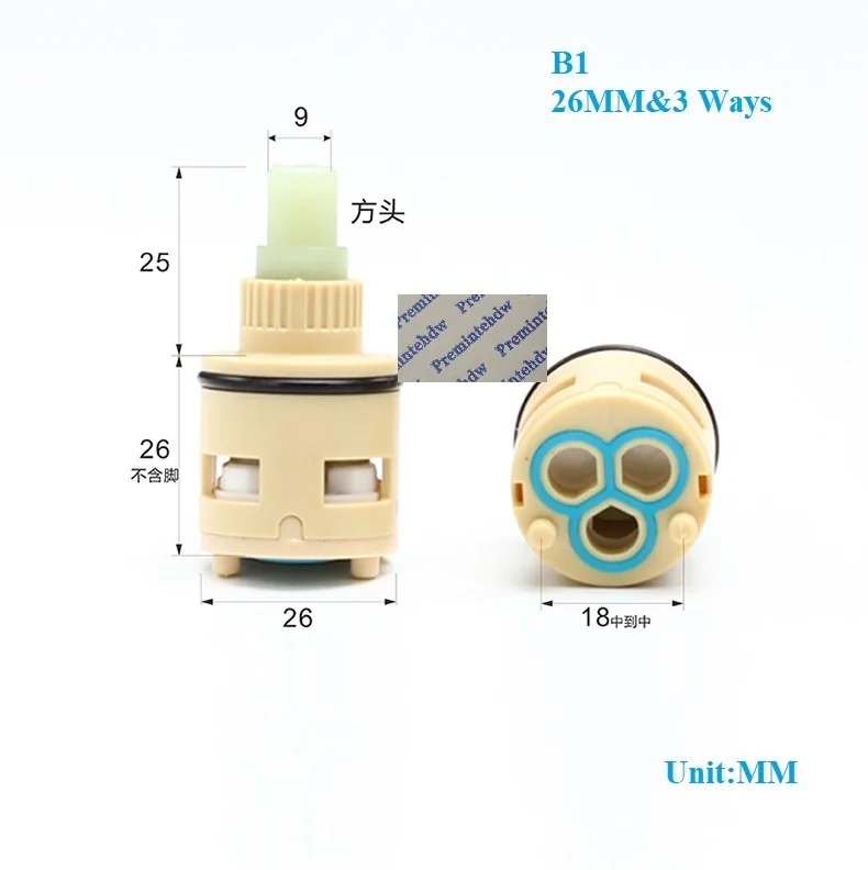 Shower Faucet 2 3 4 Ways Diverter Valve Cartridge Replacement Part Square Plastic Round Brass Shaft diverter valve,faucet cartridge